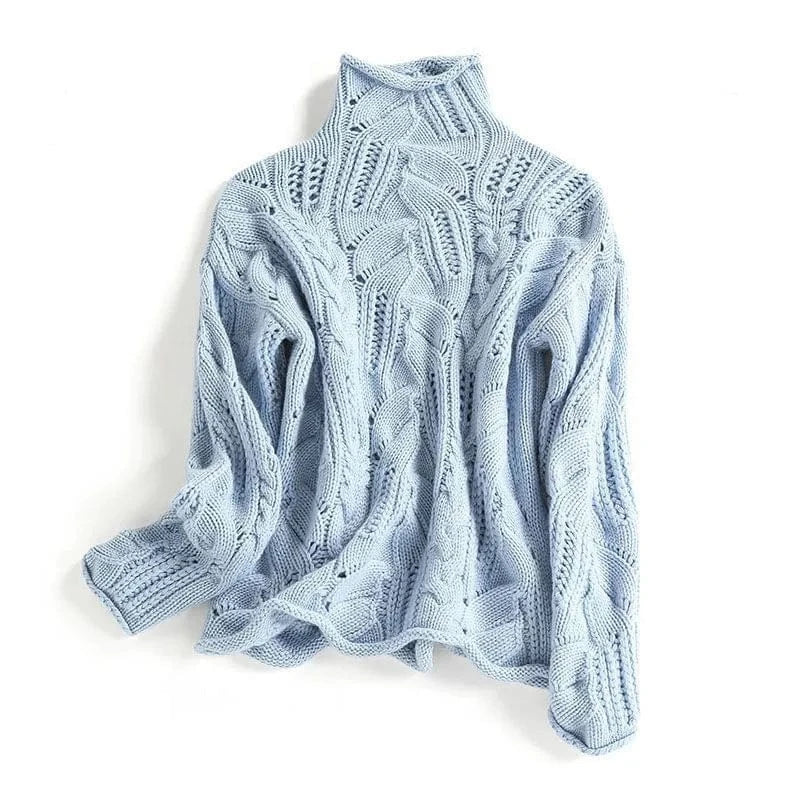 Women's Cozy Winter Sweater – Long Sleeve Knit Pullover
