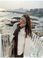 Women's Cropped Faux Fur Coat – Plush Collar Winter Jacket