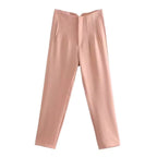 Women's Wrinkle Resistant Dress Pants – Tailored Straight Leg Trousers