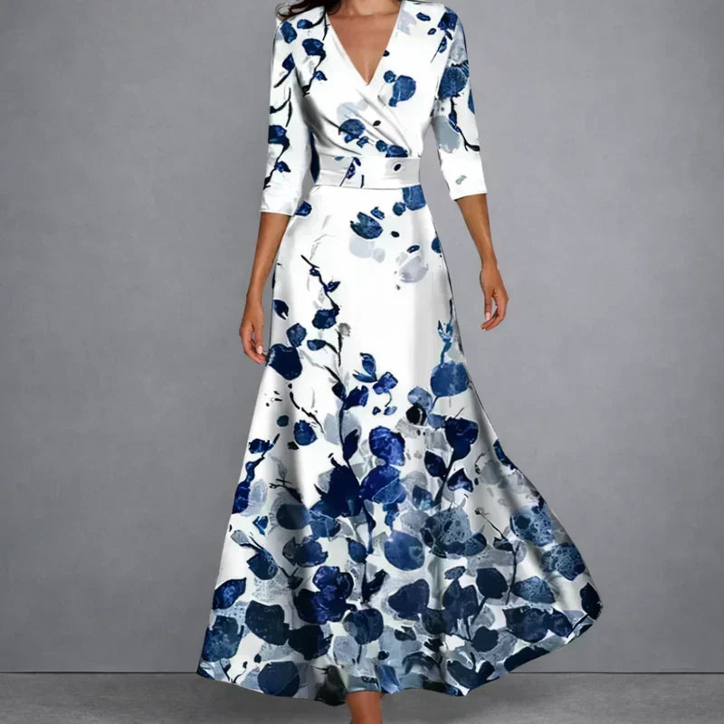 Women's Colourful Print Maxi Dress – Flowy Summer Dress