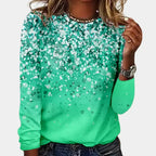 Women's Star Pattern Christmas Sweater – Sparkle Festive Holiday Sweater