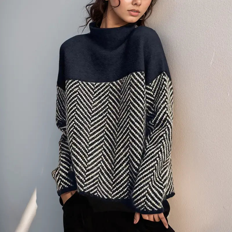 Women's Fitted Turtleneck Sweater – Soft Layering Knit