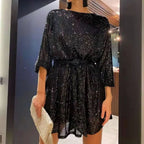 Women's Sparkly Formal Evening Dress – Glitter Party Occasion Dress