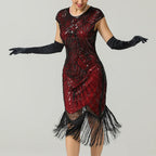 Women's Gatsby Style Glitter Dress – Vintage Sparkly Party Dress