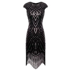 Women's Gatsby Style Glitter Dress – Vintage Sparkly Party Dress