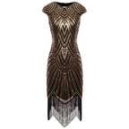 Women's Gatsby Style Glitter Dress – Vintage Sparkly Party Dress