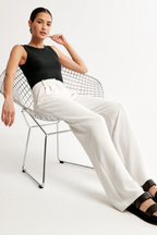 Women's High Rise Wide Leg Pants – Flowy Tailored Dress Trousers