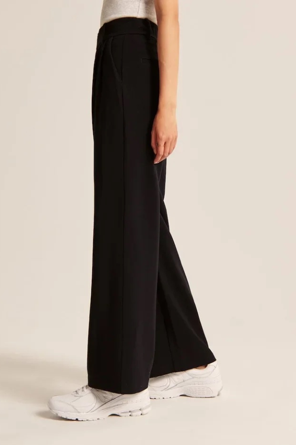 Women's High Rise Wide Leg Pants – Flowy Tailored Dress Trousers