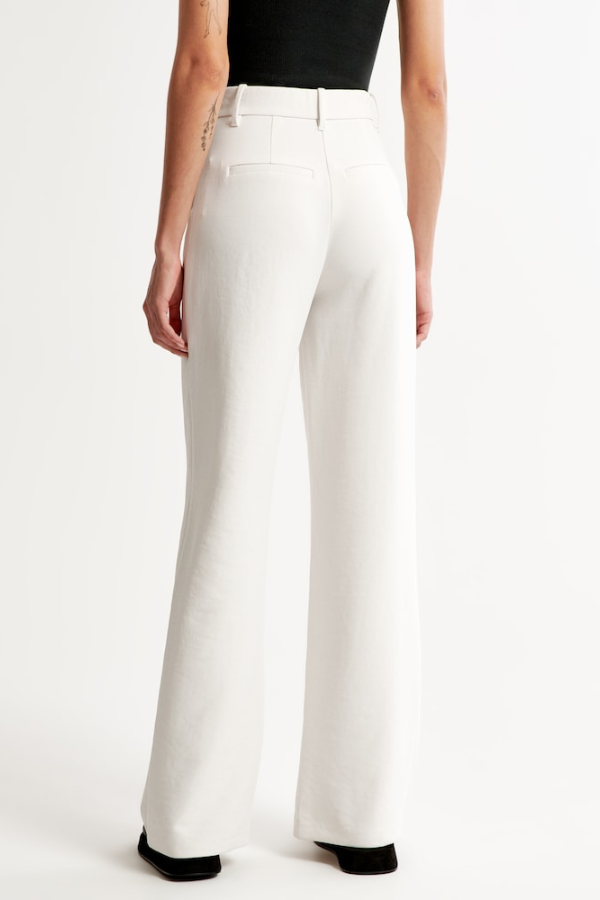 Women's High Rise Wide Leg Pants – Flowy Tailored Dress Trousers