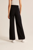Women's High Rise Wide Leg Pants – Flowy Tailored Dress Trousers