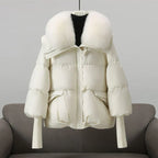 Women's Faux Fur Puffer Jacket – Longline Winter Coat