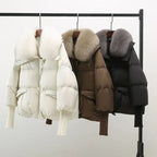 Women's Faux Fur Puffer Jacket – Longline Winter Coat