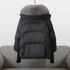 Women's Faux Fur Puffer Jacket – Longline Winter Coat