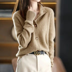 Women's Ribbed Oversized Cardigan – Relaxed Button Front Cardigan