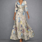 Women's Colourful Print Maxi Dress – Flowy Summer Dress