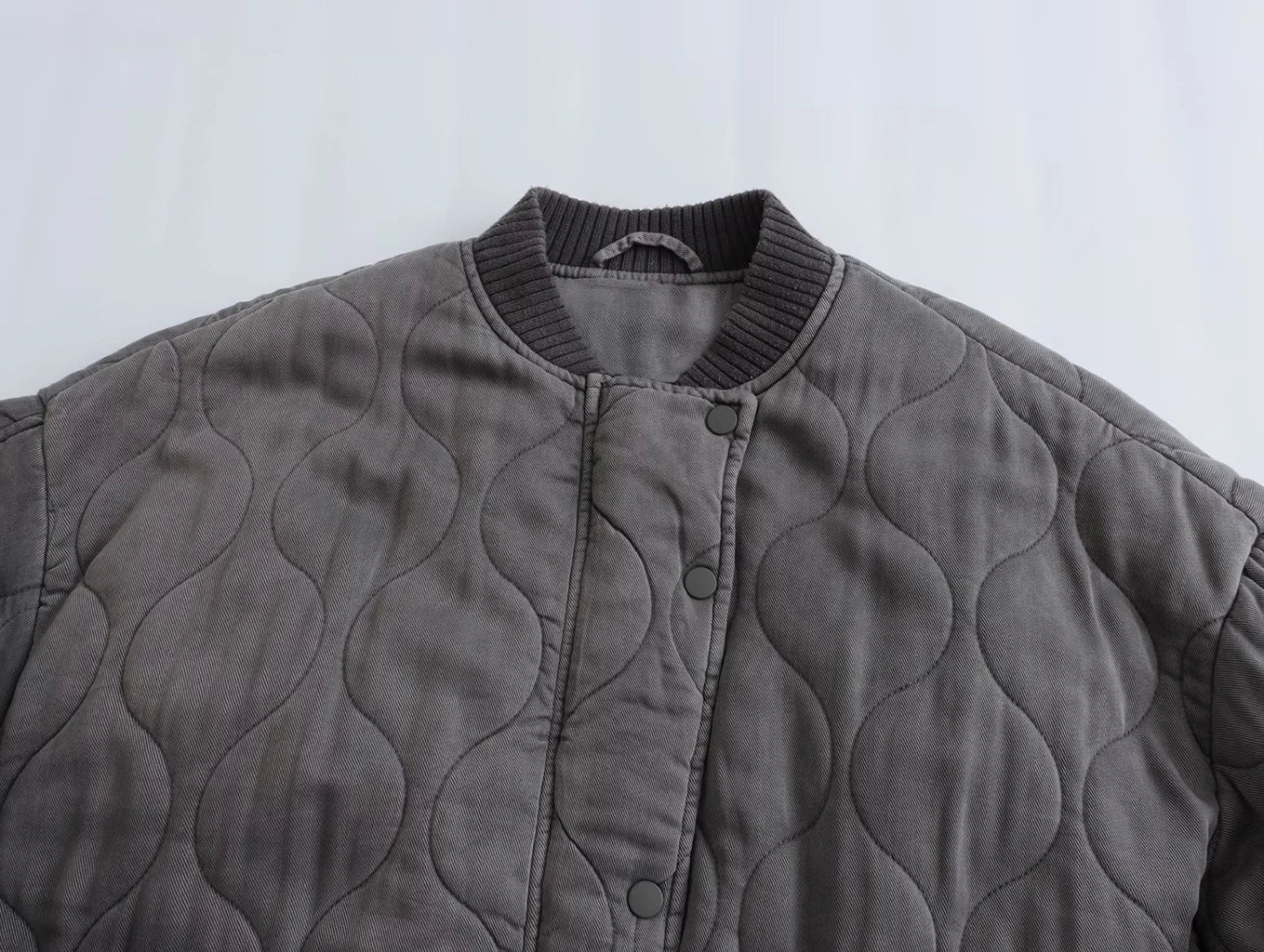 Women's Quilted Bomber Jacket – Diamond Stitch Jacket