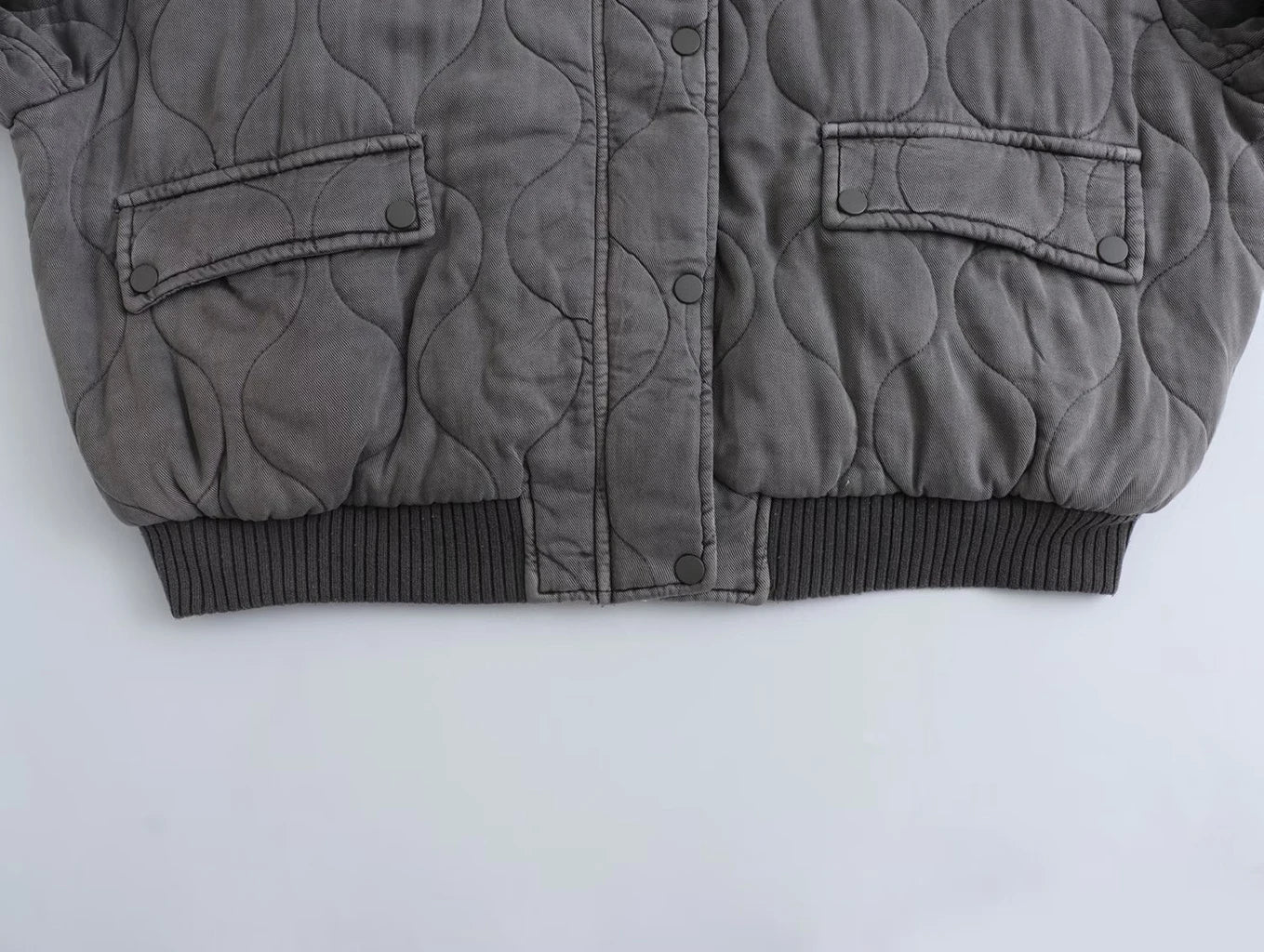Women's Quilted Bomber Jacket – Diamond Stitch Jacket
