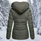 Women's Fur Hood Winter Jacket – Hooded Cold Weather Longline Coat