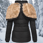 Women's Fur Hood Winter Jacket – Hooded Cold Weather Longline Coat