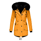 Women's Hooded Insulated Coat – Tailored Longline Cold Weather Coat