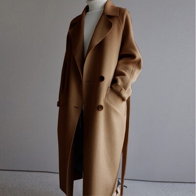 Women's Tailored Full Length Coat – Longline Cold Weather Winter Coat