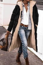 Women's Reversible Hooded Winter Coat – Longline Cold Weather Coat