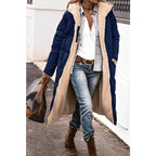 Women's Reversible Hooded Winter Coat – Longline Cold Weather Coat