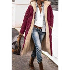Women's Reversible Hooded Winter Coat – Longline Cold Weather Coat