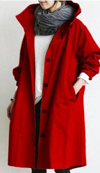 Alanah | Hooded Long Trench Coat