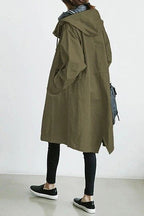 Alanah | Hooded Long Trench Coat
