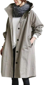 Alanah | Hooded Long Trench Coat