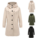 Alanah | Hooded Long Trench Coat