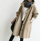 Alanah | Hooded Long Trench Coat