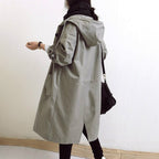 Alanah | Hooded Long Trench Coat