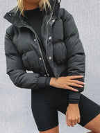 Women's Short Puffer Jacket – Boxy Quilted Jacket