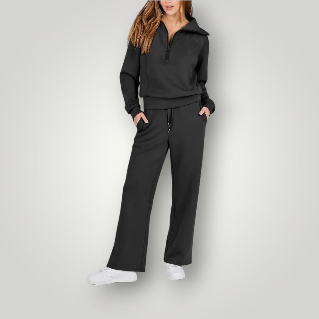 Women's Soft Knit Lounge Set – Relaxed Matching Two-Piece Outfit