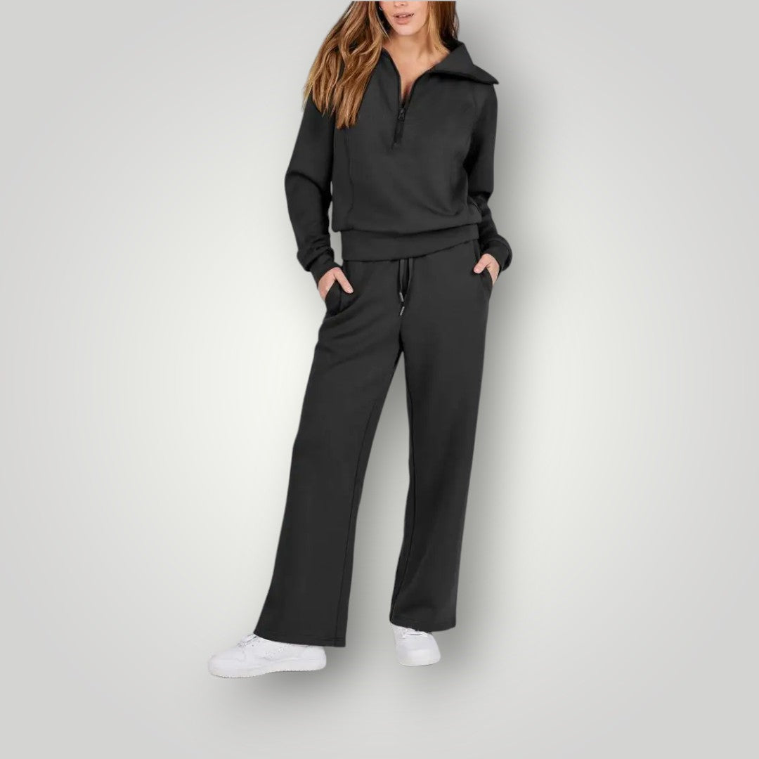 Women's Soft Knit Lounge Set – Relaxed Matching Two-Piece Outfit