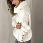 Women's Turtleneck Pullover Sweater – Lightweight High Neck Sweater