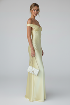 Women's Off-Shoulder Maxi Gown – Flowy Formal Evening Dress