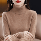 Women's Winter Turtleneck Sweater – Classic Roll Neck Knit Sweater