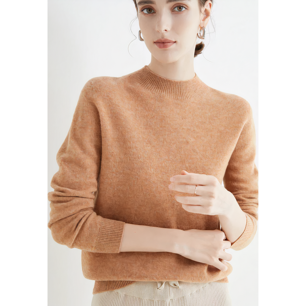 Women's Everyday Knit Sweater – Classic Relaxed Long Sleeve Sweater
