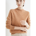 Women's Everyday Knit Sweater – Classic Relaxed Long Sleeve Sweater