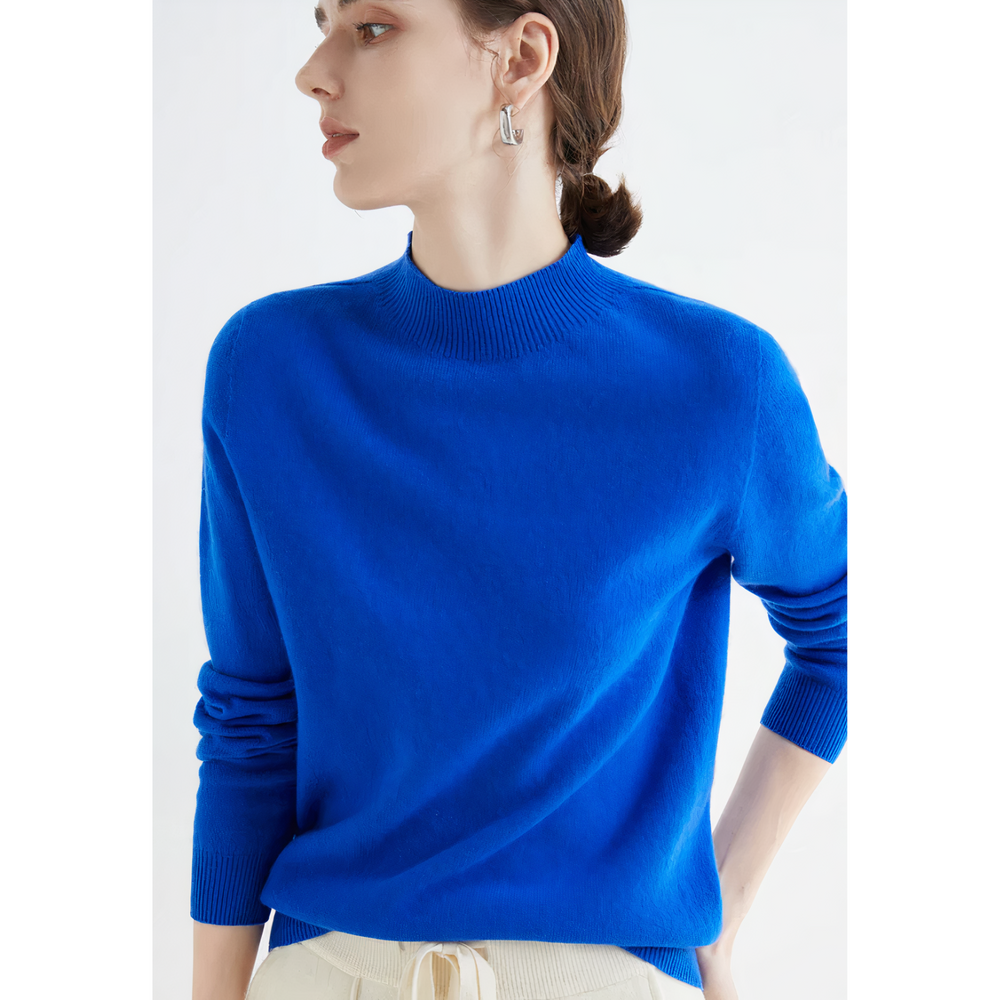 Women's Everyday Knit Sweater – Classic Relaxed Long Sleeve Sweater
