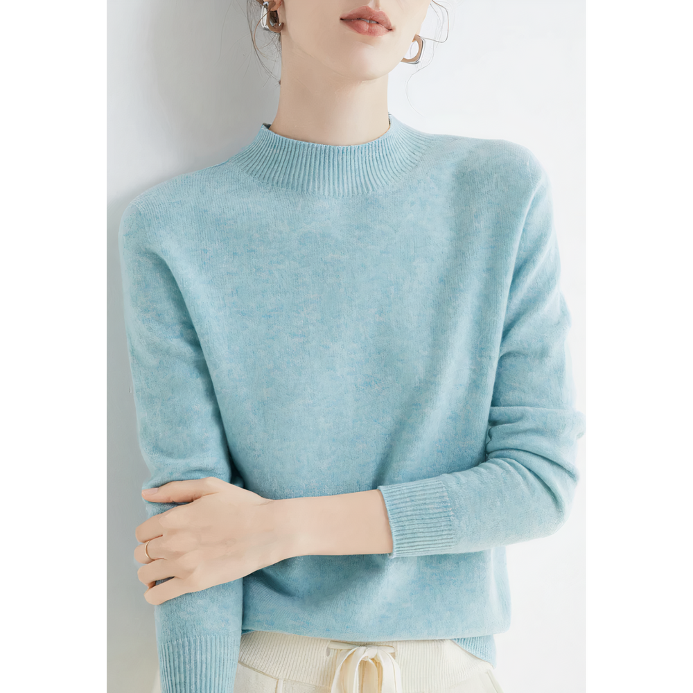 Women's Everyday Knit Sweater – Classic Relaxed Long Sleeve Sweater