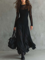Women's Flowy Formal Maxi Dress – Relaxed Long Evening Occasion Dress