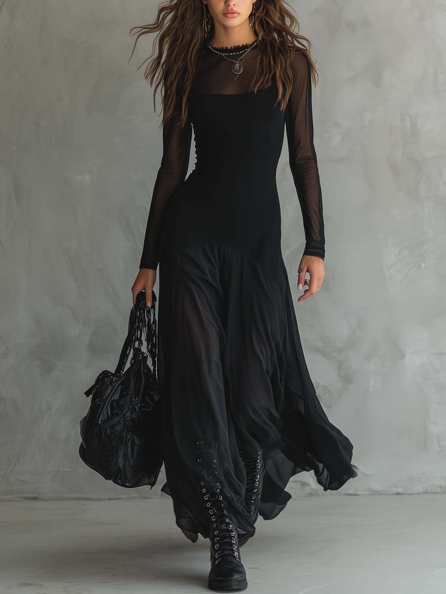 Women's Flowy Formal Maxi Dress – Relaxed Long Evening Occasion Dress