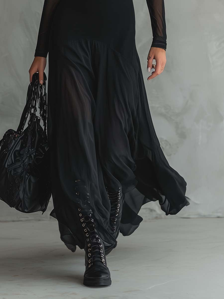 Women's Flowy Formal Maxi Dress – Relaxed Long Evening Occasion Dress