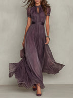 Women's Sleeveless High Neck Midi Dress – Pocket Summer Dress