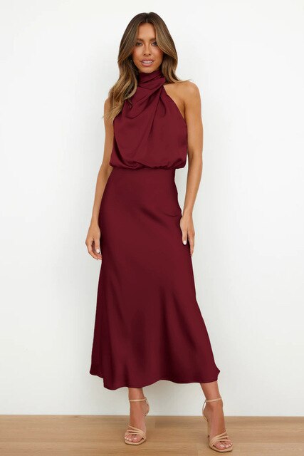 Women's Bodycon Off-Shoulder Maxi Dress – Formal Evening Gown