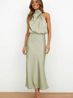 Women's Bodycon Off-Shoulder Maxi Dress – Formal Evening Gown